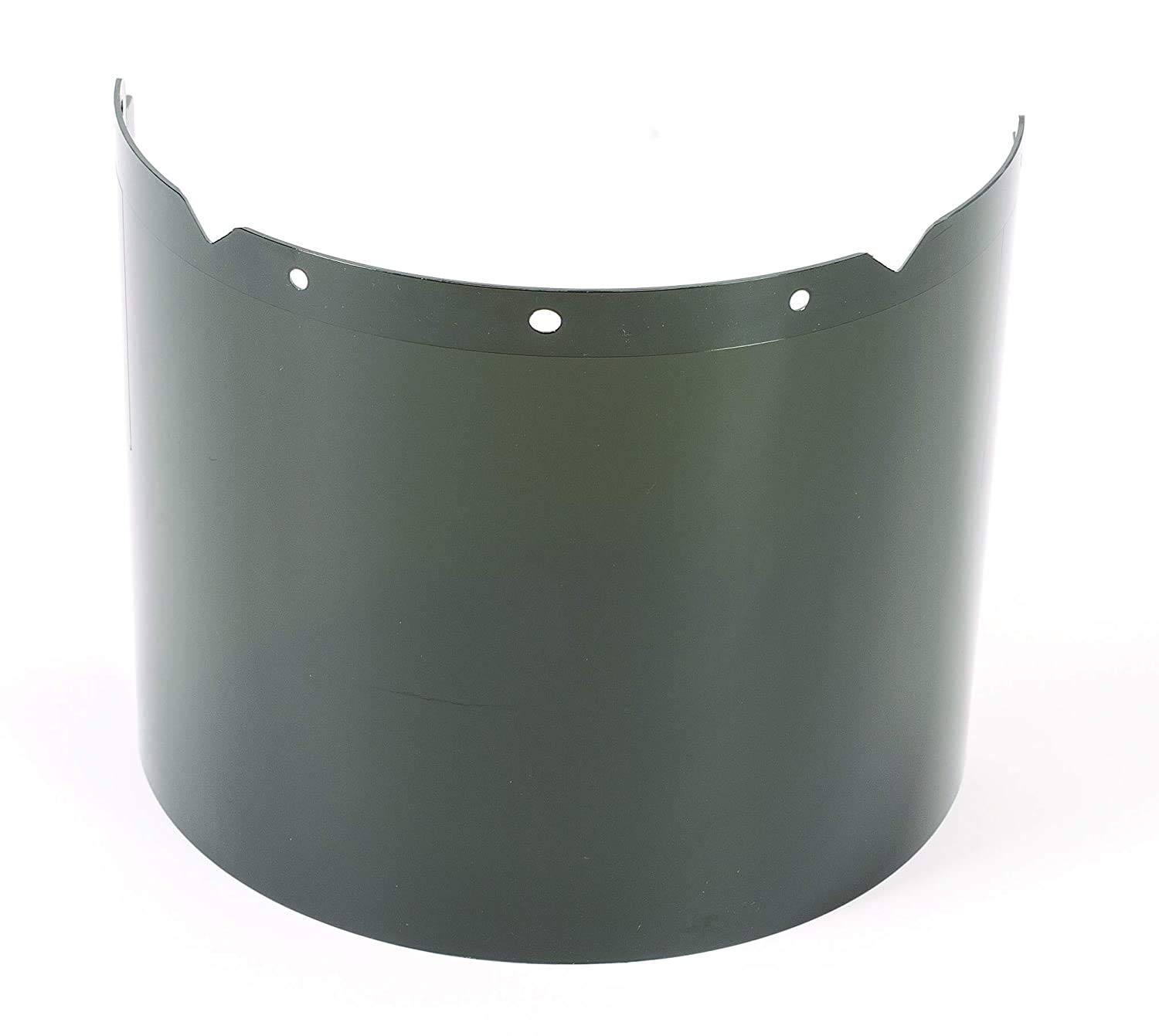 MSA 10115861 V-Gard Visor - Welding, Shade 5, Polycarbonate (PC), Molded, 8" x 17" x 0.098", Gear for Cutting & Brazing, Prevents Warping, Impact-Rated, Replaceable Eye Protection for Hard Hat