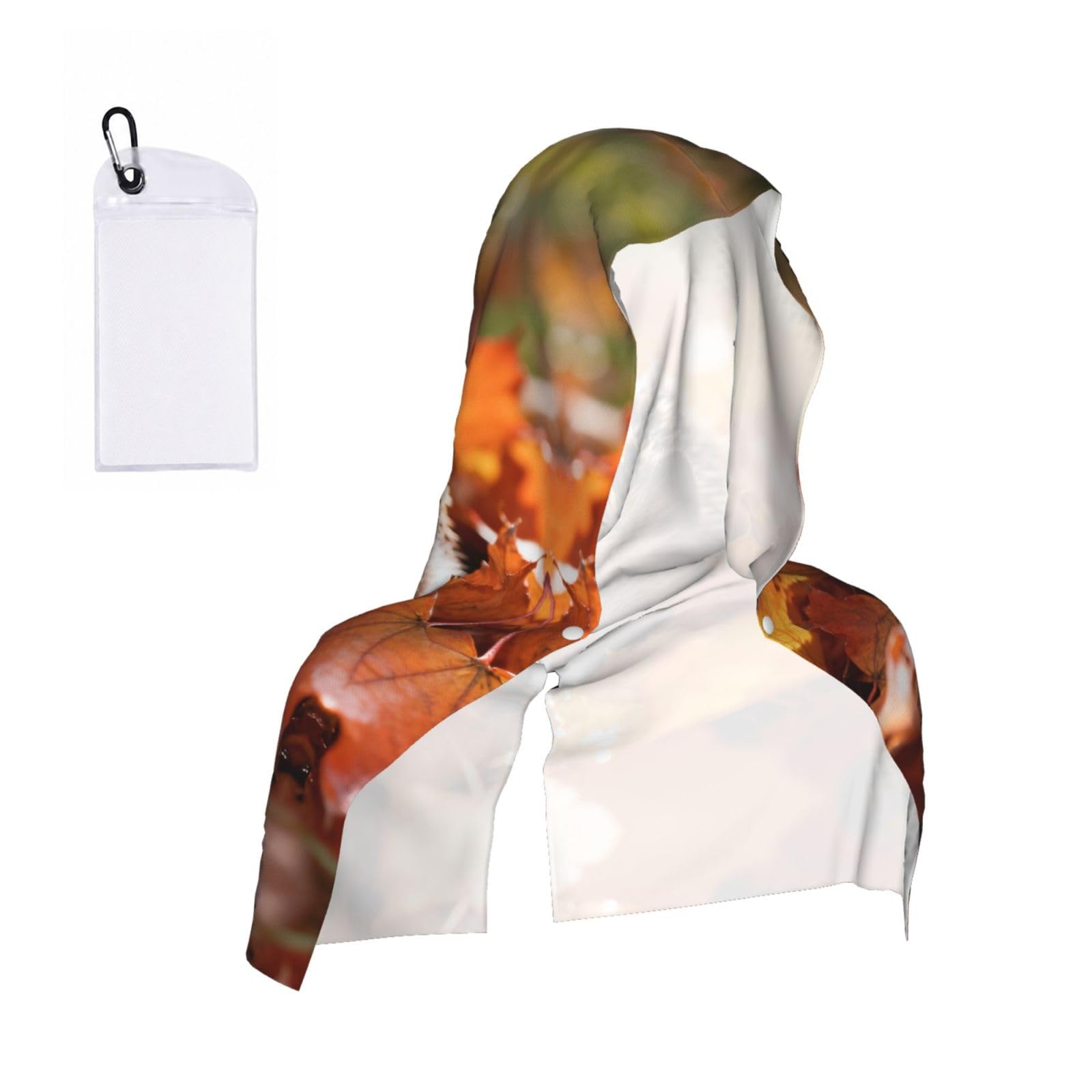 CNTDBU hedgehog Cooling Towel Hooded-Instant Chill Neck Cover for Sports, UV Cooling Rag for Running Gym