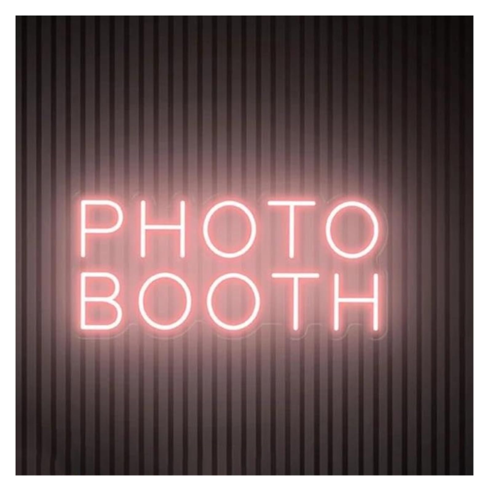 LEMST Signs Lamp Photo Booth Neon Sign, Photo Studio Business Sign 40x19cm(Pink)