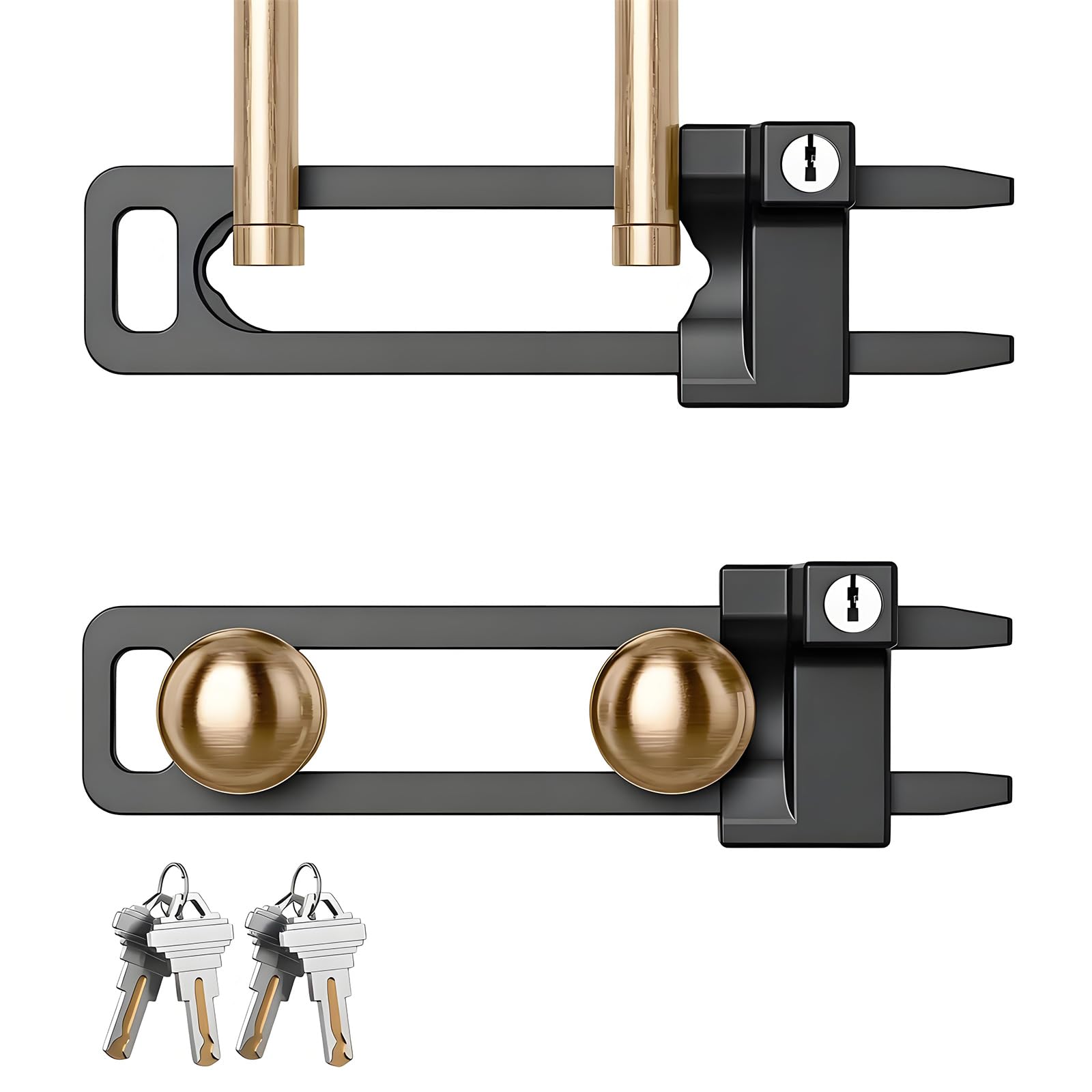 Weatherproof Outdoor Tap Locking Device Double Door Lockout Device French Doors Reinforcement Protecting Bedroom Door