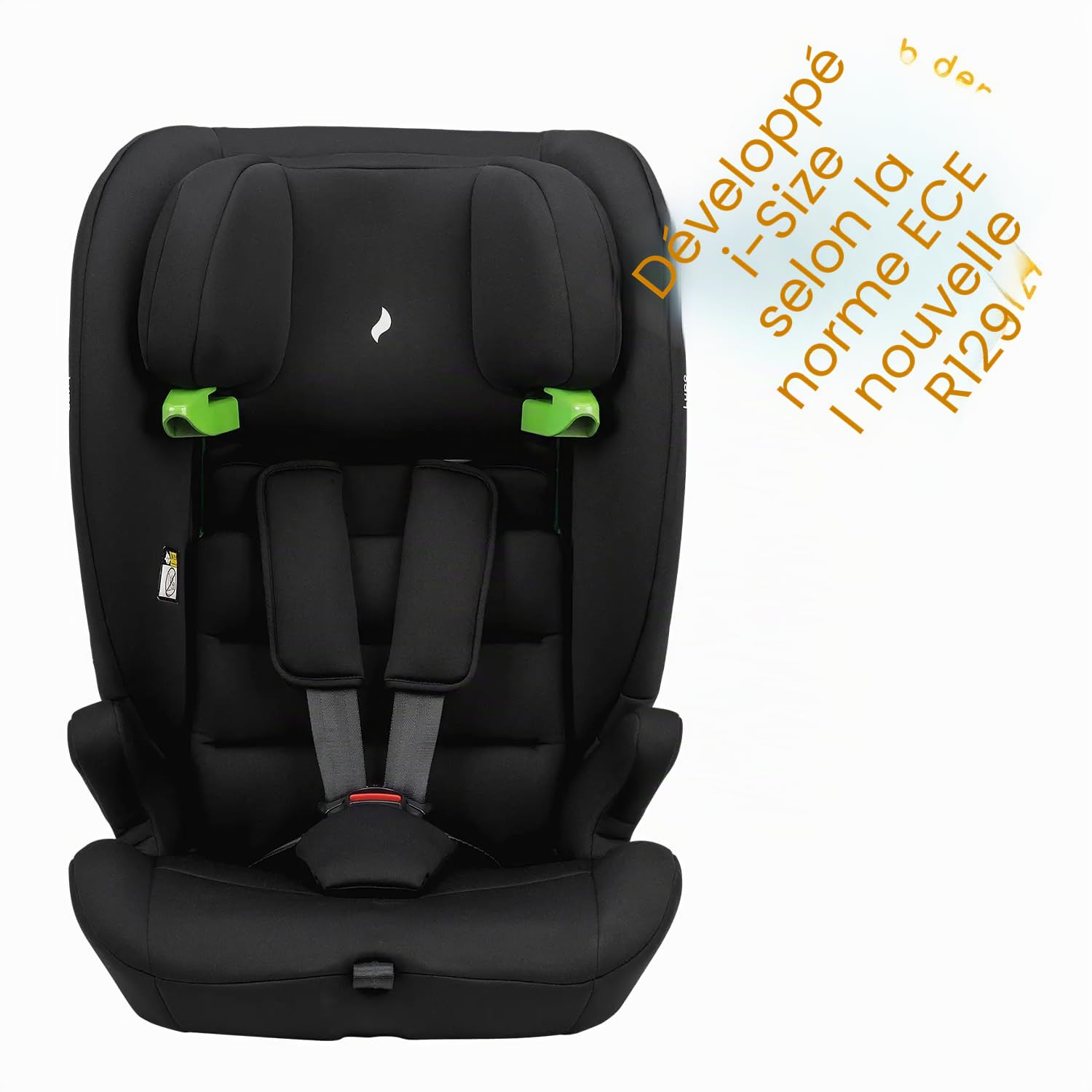 OSANN - Siège auto bébé/enfant Lupo I-Size 76-150 cm - à partir de 15 mois - noir - 14 positions - Harnais 5 points, Ceinture 3 points, Face à la route
