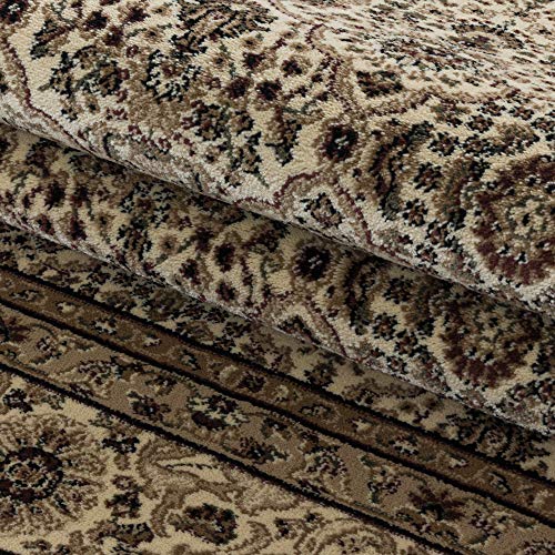 Carpetsale24 Orientteppich Kurzflor Orientalischer Teppich, Antik Teppich, Rechteckig, beige Farbe, Florhöhe 9 mm… – Bild 7