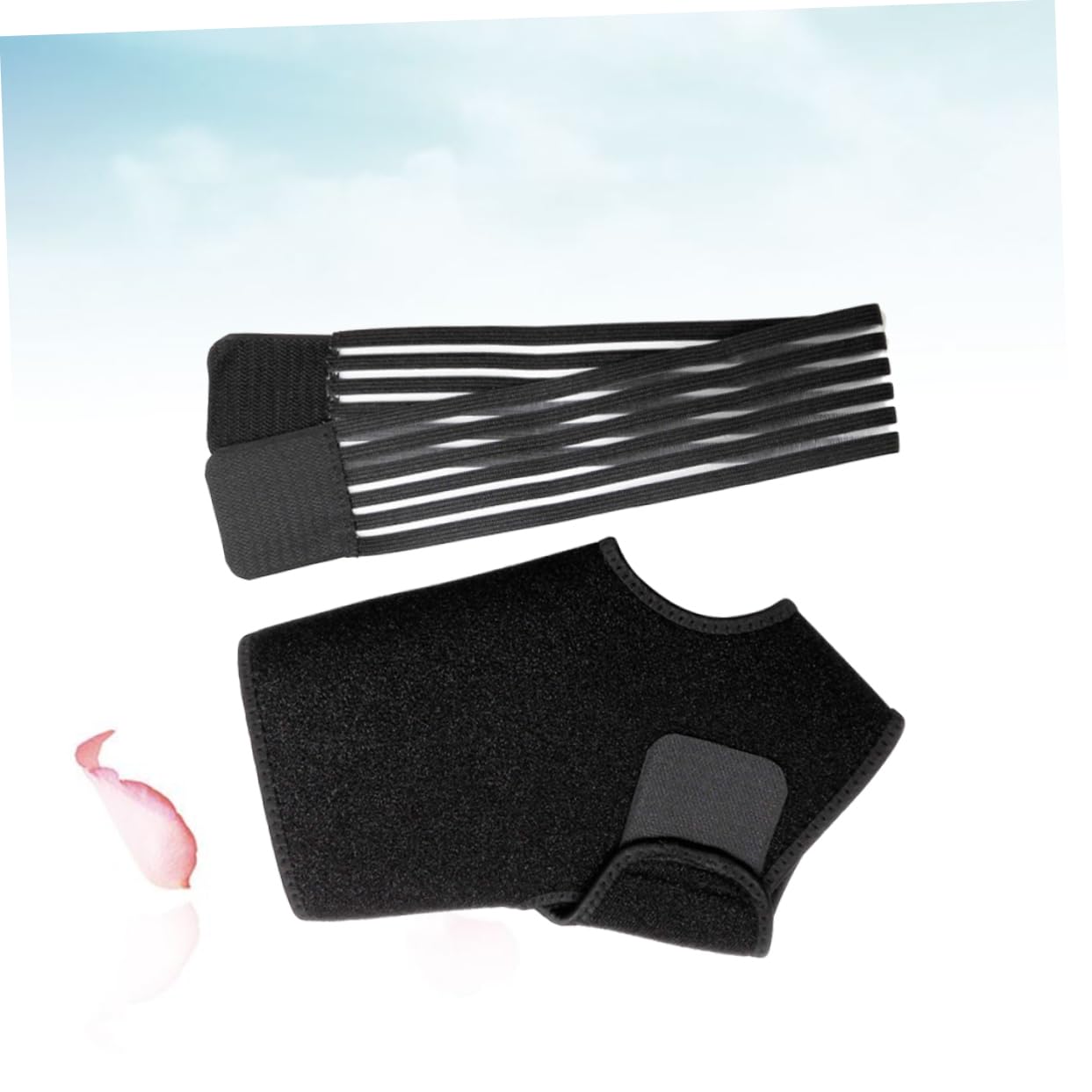 COLLBATH Ankle Support Bandage Ankle Support Brace for Basketball Football Badminton Pressurizable Protective Comfortable Free Size