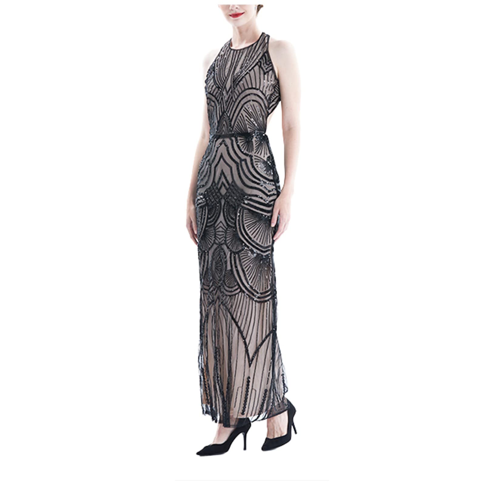 Robe vintage à franges et sequins pour illuminer vos soirées d'été