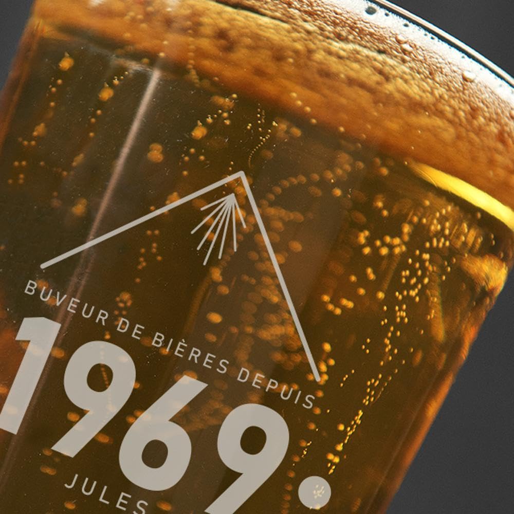 Verres À Bière Personnalisés Avec Anse Prénom - Cadeau Pour Fille Et F - Cadeau Plus