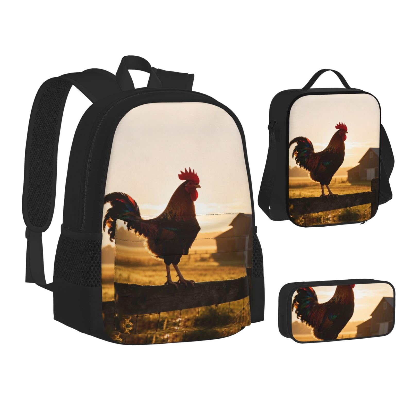 Set 3 in 1 borsa da viaggio per pendolari, borsa termica per il pranzo, borsa termica per il pranzo con tasca per laptop