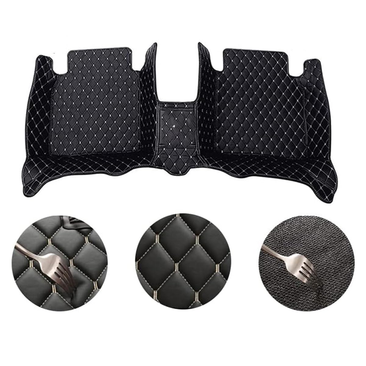 Tapis De Sol Pour Kia Niro HEV 2022-2025 – Ensemble PU Imperméable, Antidérapant, Sur Mesure - 10
