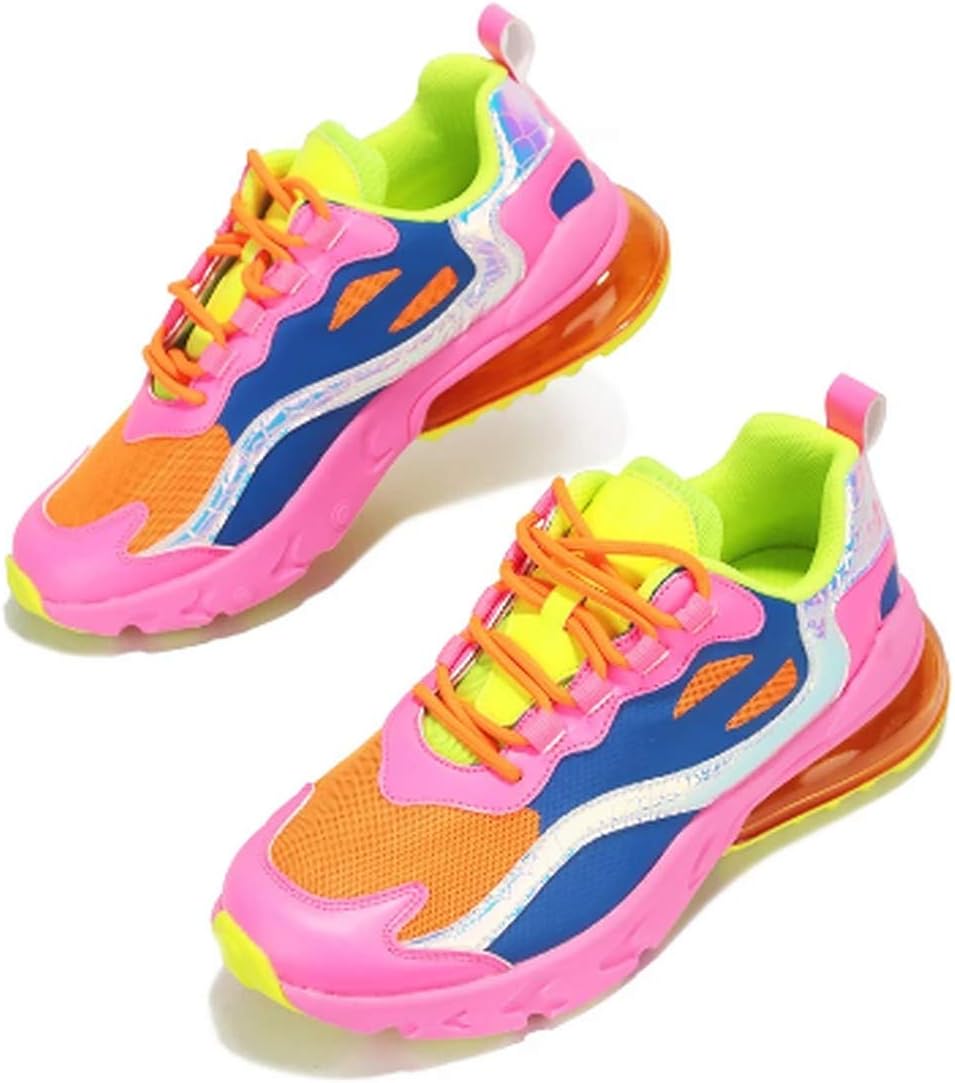 Cape Robbin Beaver Women Glitter Sneakers | Lace Up Closed Sparkle Round Toe Platform Fashion Sneakers Pink 8