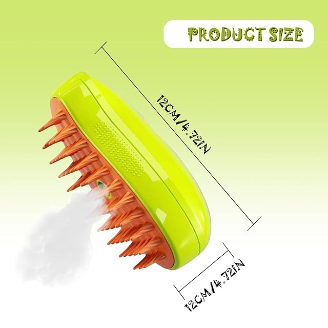 Foto 2 de 7 de Steamy Cat Brush,Cepillo de vapor para gatos,Cepillo de vapor para gatos 3 en 1