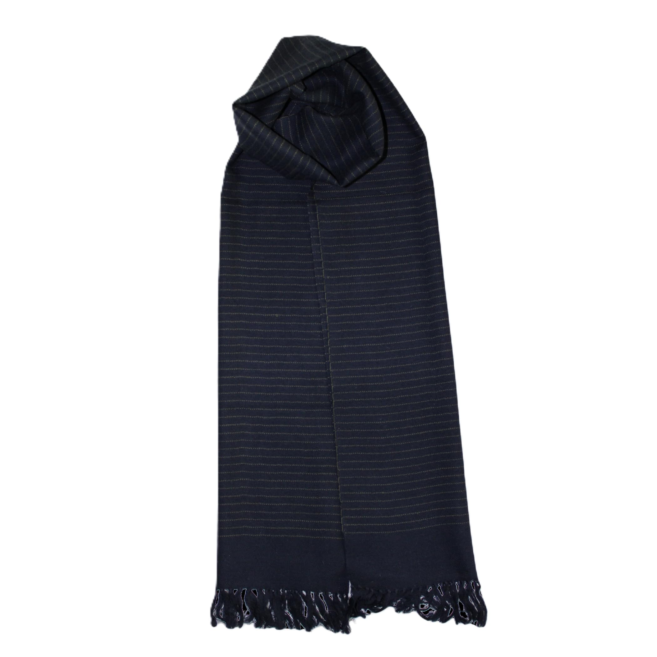 Traditional Kullu Handwoven Blue Muffler – Soft, Durable & Warm Wool Scarf-picture-35