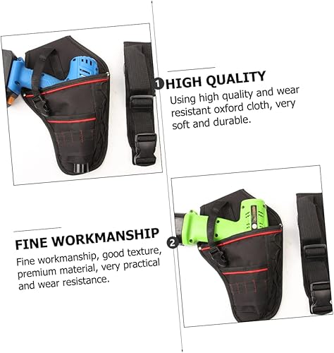 Miniatura 5 de Bolsa de cinturón de taladro eléctrico para hombre, bolsas de herramientas de carpintero, bolsa de herramientas de carpintero, bolsa de transporte