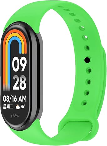 Silicone Cord Compatible with Kyver Mi Band 8 - Adjustable, Comfortable, Sweat and Waterproof Bracelet
