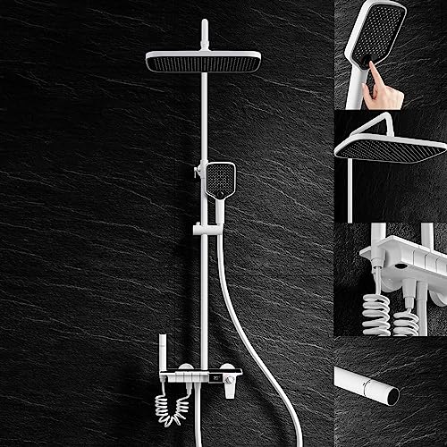 Ensemble de douche à 4 fonctions et douchette à main à 3 modes jet