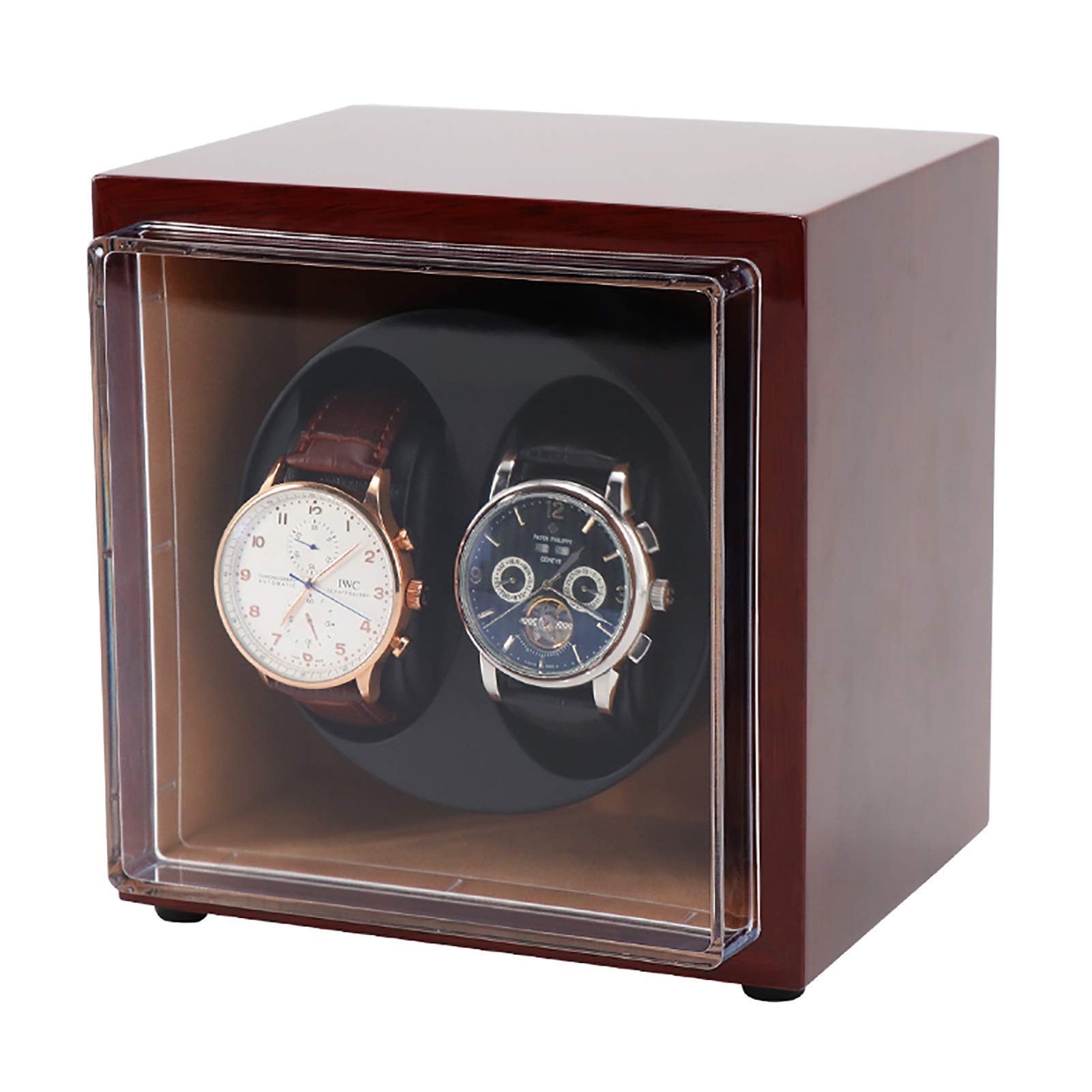 WMYYZYQ Watch Winder Watch Stand Watch Winders for Automatic Watches - 2-Position Automatic Mechanical Watch Winding Box -Power Watch Shaker Quiet Rotating Watch Device