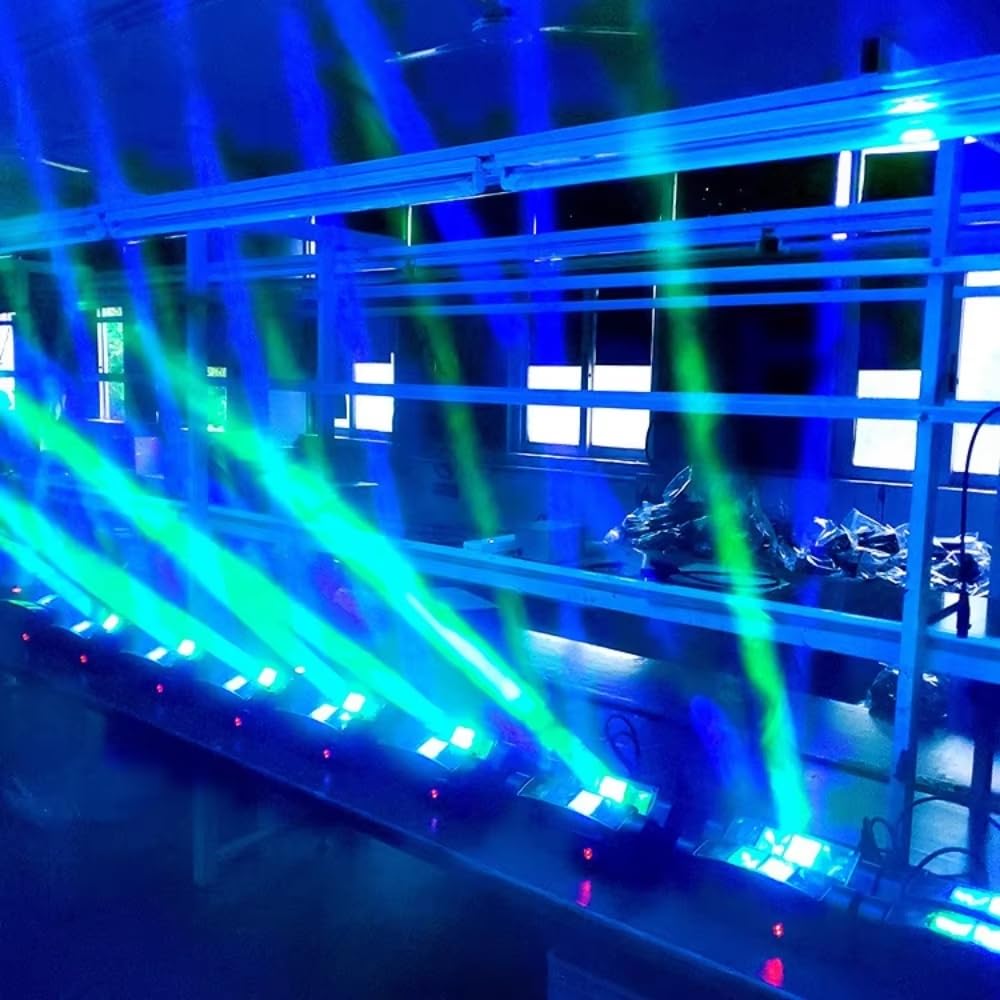 Efekt Spider Beam z LED RGBW i sterowaniem DMX - Światło imprezowe, stroboskop pająka, projektor aktywowany dźwiękiem do barów, klubów, dyskotek, imprez, DJ-ów i wesel.