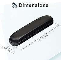 Vista 8 de AlveyTech Almohadillas de vinilo para reposabrazos de 10 pulgadas, juego de repuesto para silla de ruedas manual Invacare, scooters médicos