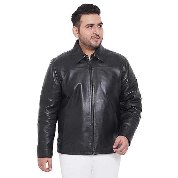 justanned leather jacket