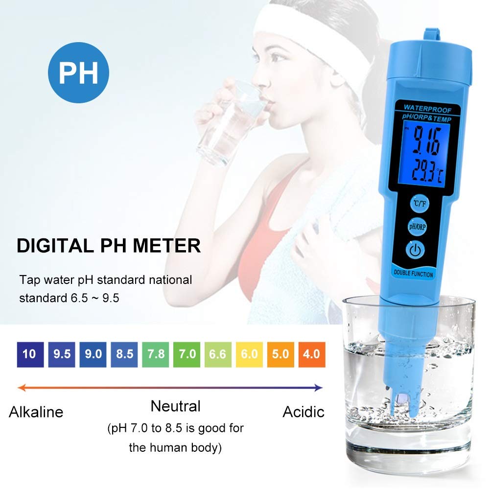 Prodotti scientifici Portatili 3 in 1 PH ORP Temp Misuratore di Acqua Rilevatore di Acqua Multi-parametro Tri-Meter Digitale Tester per Monitor della qualità dell'Acqua