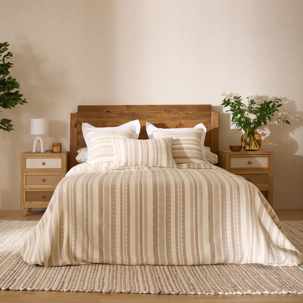 LA MALLORQUINA Colcha - Loarre - Beige, Cama 150 o 160cm - 250x260 cm