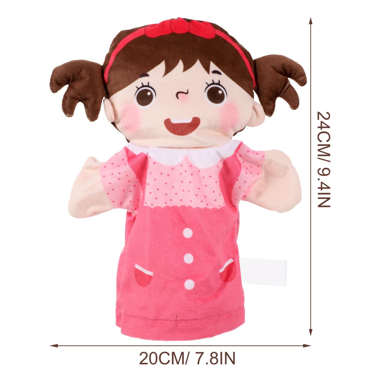 Alipis Títeres De Mano para Niños Set De Marionetas Familiares De Peluche Interactivas Figura Realista De 24X8 Pulgadas Juguete Educativo para Juegos De rol Familiar