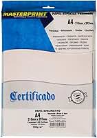Papel Masterprint A4 Sublimático 100g/m² Fosco Profissional 100 Folhas CORES VIVAS E ALTA TRANSFERÊNCIA para Canecas Camisetas Brindes
