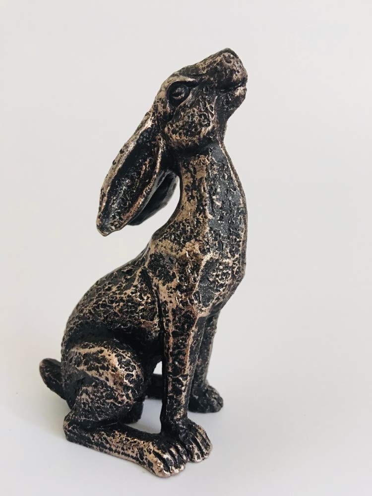 A Bit Quackers Moongazing Hare - Bronzed Statue - Mini
