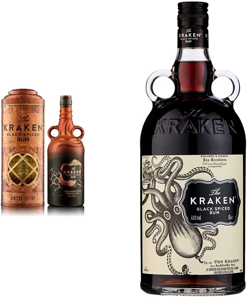 The Kraken Black Spiced Rum Unknown Deep Copper Scar Limited Edition