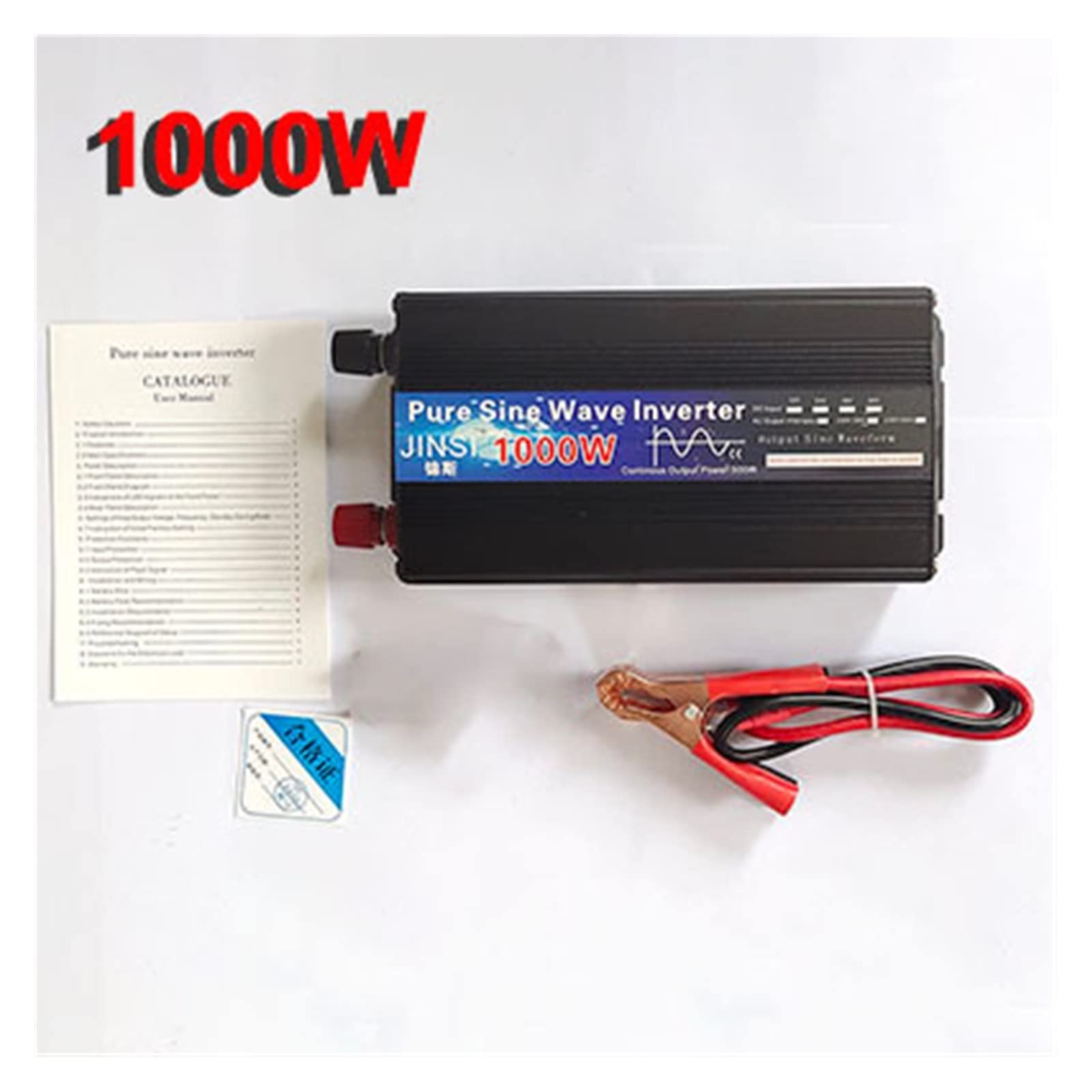 Inversor de Onda sinusoidal Pura 12V 24V 48V 220V 1000w 2000w 2600W inversor de energía Solar DC12V a AC 220V convertidor Voltaje Pantalla LED(1000W,60V-220V 50HZ-Universal)