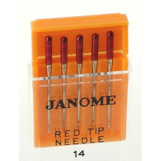 Janome Red Tip 5 Needle Pack Size 14