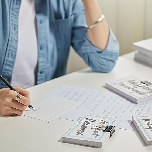 Miniatura 5 de Staples 233510 500 fichas blancas con rayas de 4 x 6 pulgadas (50989)