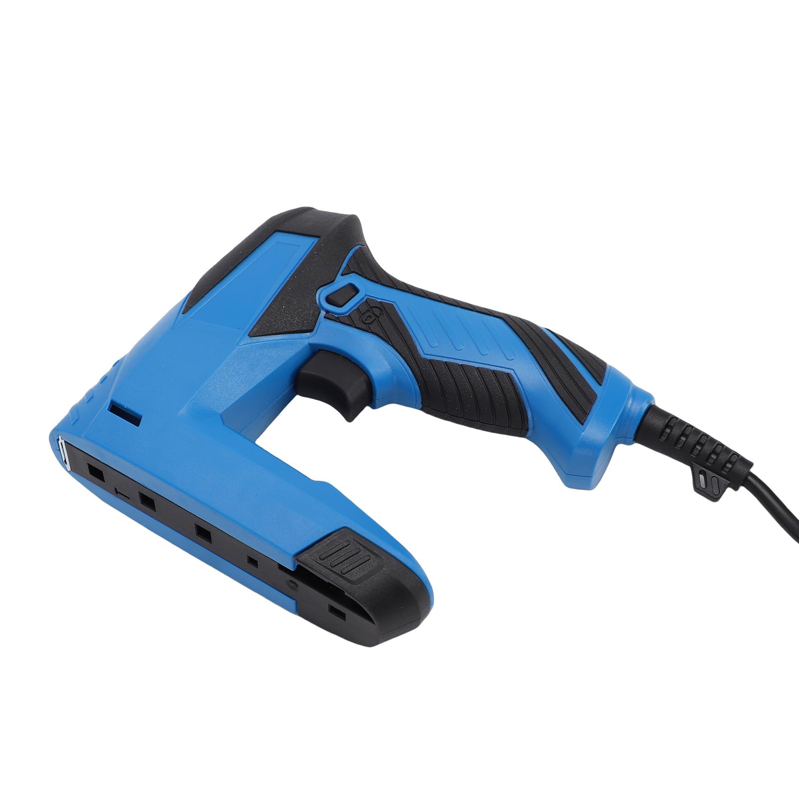 YWBL-WH Pistola Grapadora Eléctrica, Clavadora Grapadora Eléctrica Compacta y Liviana para Reparación de Muebles de Carpintería, con Compartimento de Carga Inferior y 3 Interruptores de (Enchufe de