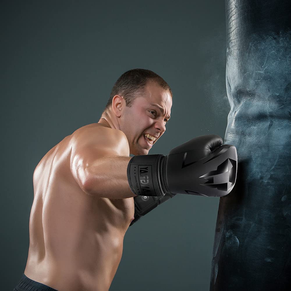 LangRay rękawice bokserskie, rękawice bokserskie ze sztucznej skóry, zestaw męskich rękawic bokserskich, damskich, do sportów walki, MMA, sparingów i boksu
