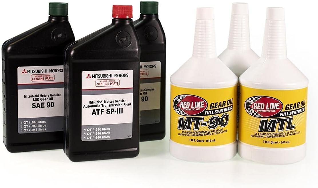 MAPerformance Drivetrain Fluids Package ATF SP/GLD Gear Oil Compatible with 2008-2015 Mitsubishi Evo X : Automotive