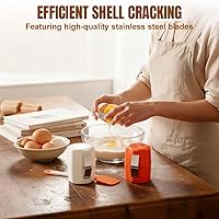 Vista 2 de 3 piezas de abridor de cáscara de huevo, herramienta de corte de galletas de huevo 2026 para huevos duros, separador de huevos de mano para huevos