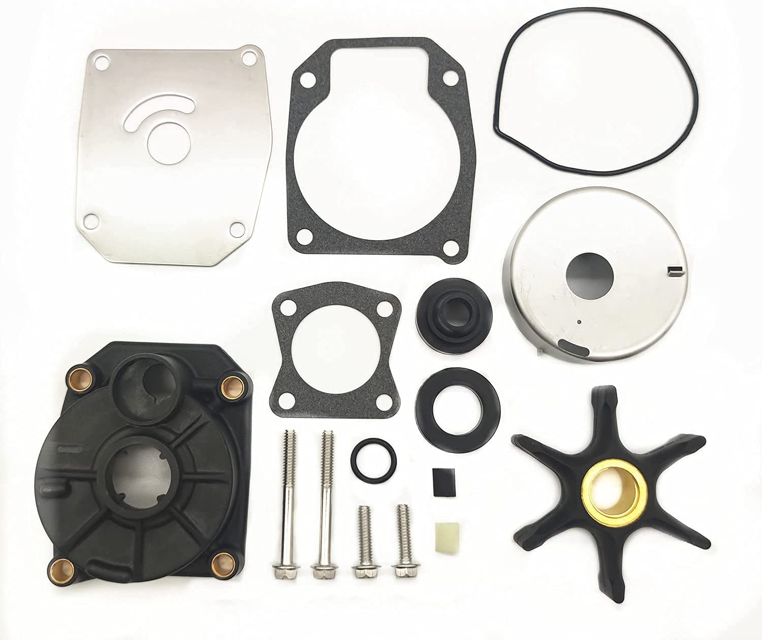 MOTOCEO 5000308 Water Pump Repair Impeller Kits For Johnson Evinrude Omc Outboard Motor Parts 40-60 HP Replacement# 396725 438545 340619