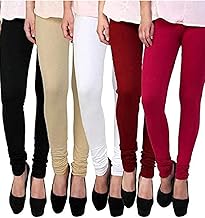 Women's Full Length Leggings | Ultra-Soft, Stretchable and Comfortable | Casual Slim Fit Full Length Leggings for Women and Girls | Combo Pack of 5