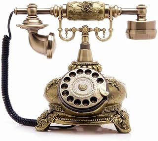 NC Retro Landline Phone Old Telephone,Vintage Rotary Dial Telephone Antique Telephone Landline With Redial Landline Phone For Office Phone Retro Telephone With Rotary Dial Phone