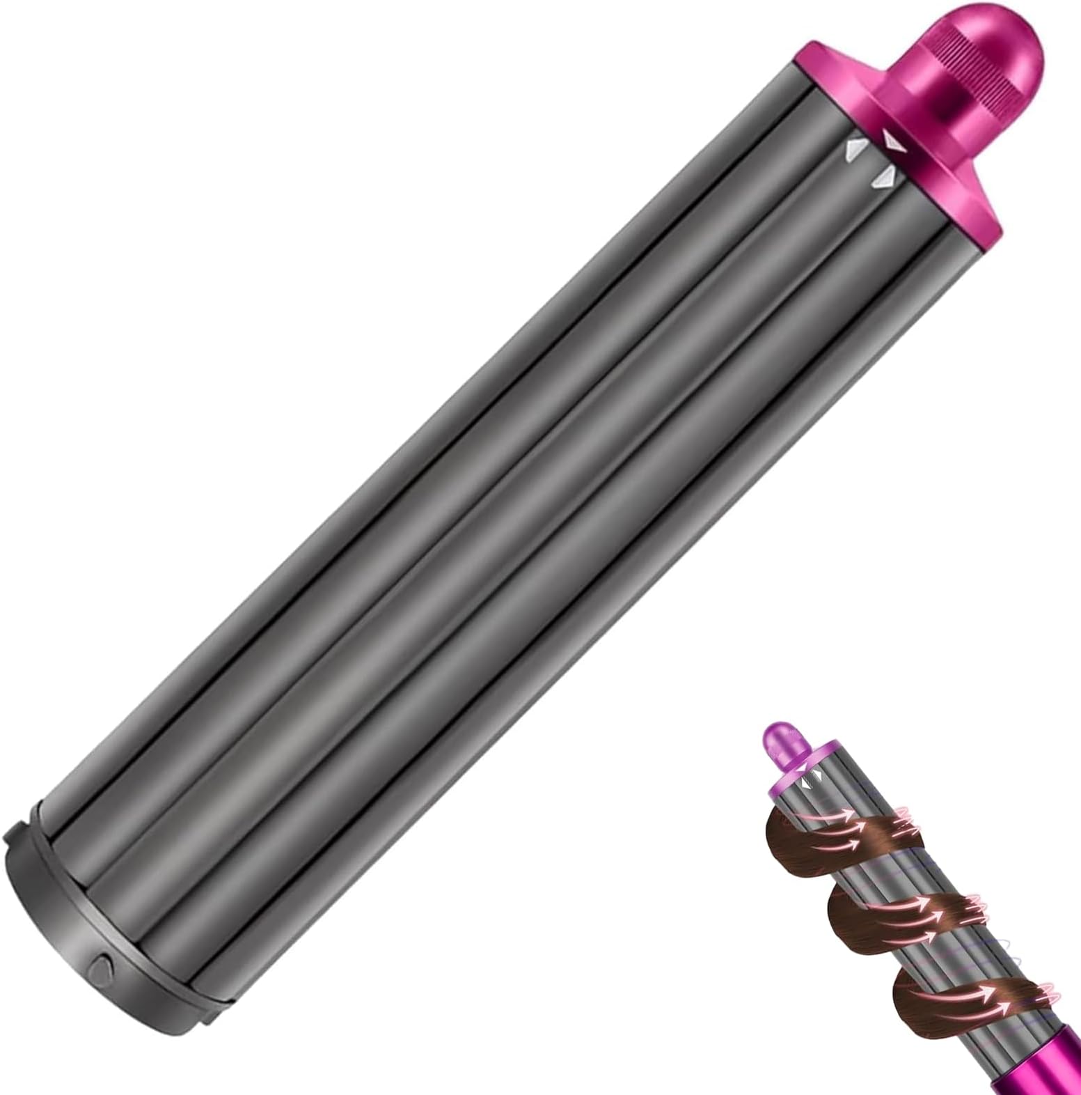 40MM 1.6in Long Hair Curling Barrels for Dyson Airwrap Attachment, Automatic Hair Curling Barrel for Dyson Airwrap Styler HS01 HS05