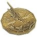 Rome 2318 Butterfly Sundial, Solid Antique Brass, 8.5-Inch Diameter