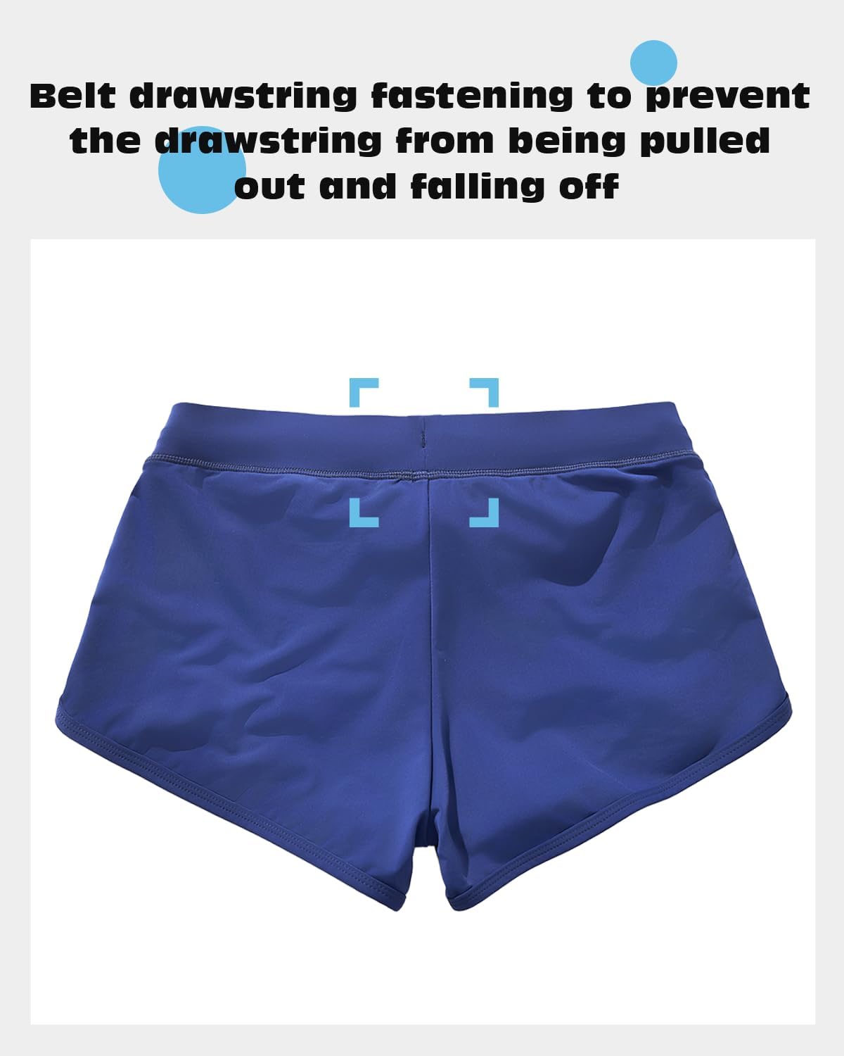 AIMPACT Mens Short Swim Trunks Quick Dry Beach Board Shorts 80s 90s Summer Vintage Swimwear with Lining Swimming Suits - Image 3