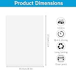 SUMAJU Thermal Printer Paper 8.5 x 11 Inch, 100 Sheets Advanced Thermal Printing US Letter Size Thermal Paper Compatible with M08F-Letter, M832, M833, M834 Portable Printer