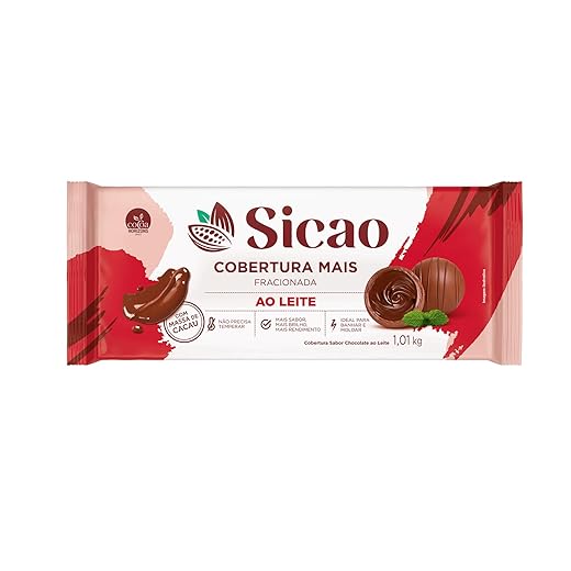 Cobertura sabor Chocolate Ao Leite Fracionado Sicao 1KG