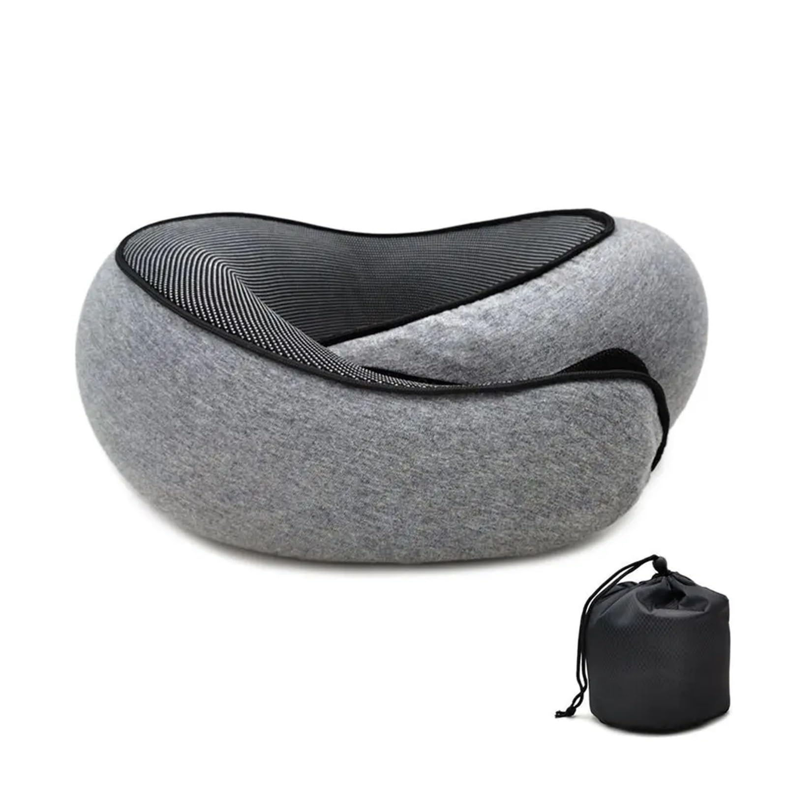 WWYYZAYC Travel Soft Neck Pillow Portable Adjustable Soft Neck Support Noon Break Sleep Pillows(Grey,Type2)
