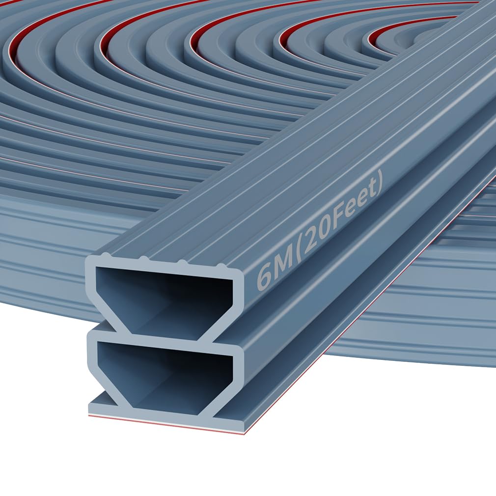 Guarnizione autoadesiva per porte e finestre in gomma, nastro sigillante, guarnizione in gomma per porte, guarnizione per finestre (grigio-1cm*6m)