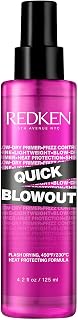Redken Quick Blowout Heat Protectant Spray: 450°F Protection, Smooths Frizz & Adds Shine for All Hair Types