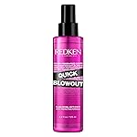 Redken Quick Blowout Heat Protectant Spray For All Hair Types - Smooths & Adds Shine, Lightweight Blowdry Styling Primer with Heat Protection, 4.2 Fl Oz