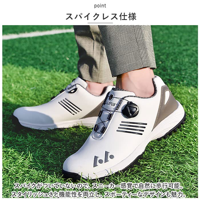 Amazon.co.jp: ゴルフシューズ pmygsg01 39(24.5cm) グレー×ホワイト