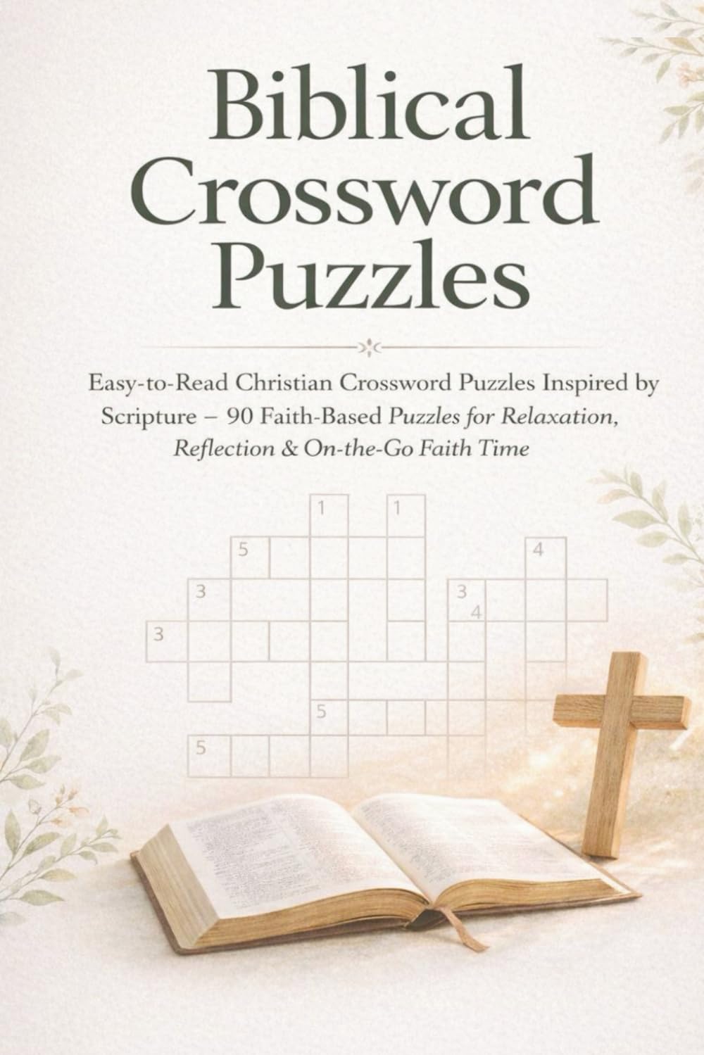 Biblical Crossword Puzzles for Adults: Easy-to-Read Christian Crossword Puzzles Inspired by Scripture – A Faith-Filled Puzzle Book for Relaxation, Reflection & Everyday Carry (Moon & Maple Books)