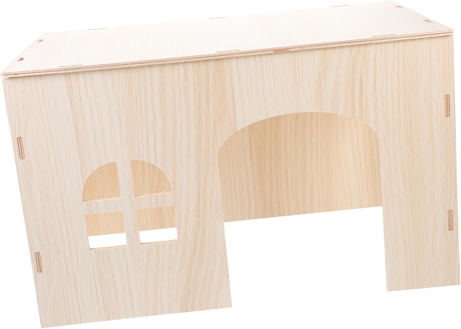 VANZACK Hamster Hideout House Squirrel Nest Toy Wooden Guinea Pig Habitat Hideaway Playpen Resting Place Pet Accessory