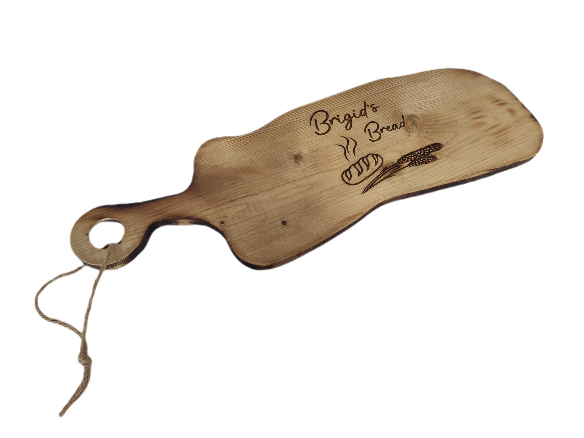 Tabla de cortar grande hecha a mano con grabados, madera maciza, servir o cortar, tabla de cortar de madera